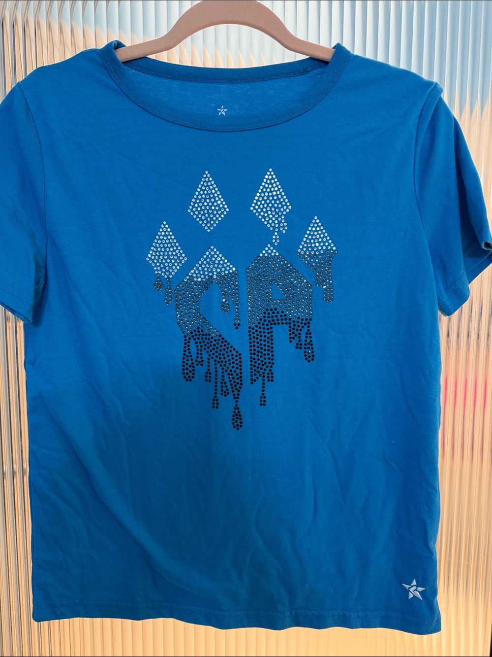 Cheer Athletics Blue Short-Sleeve Tee with Rhinestone CA